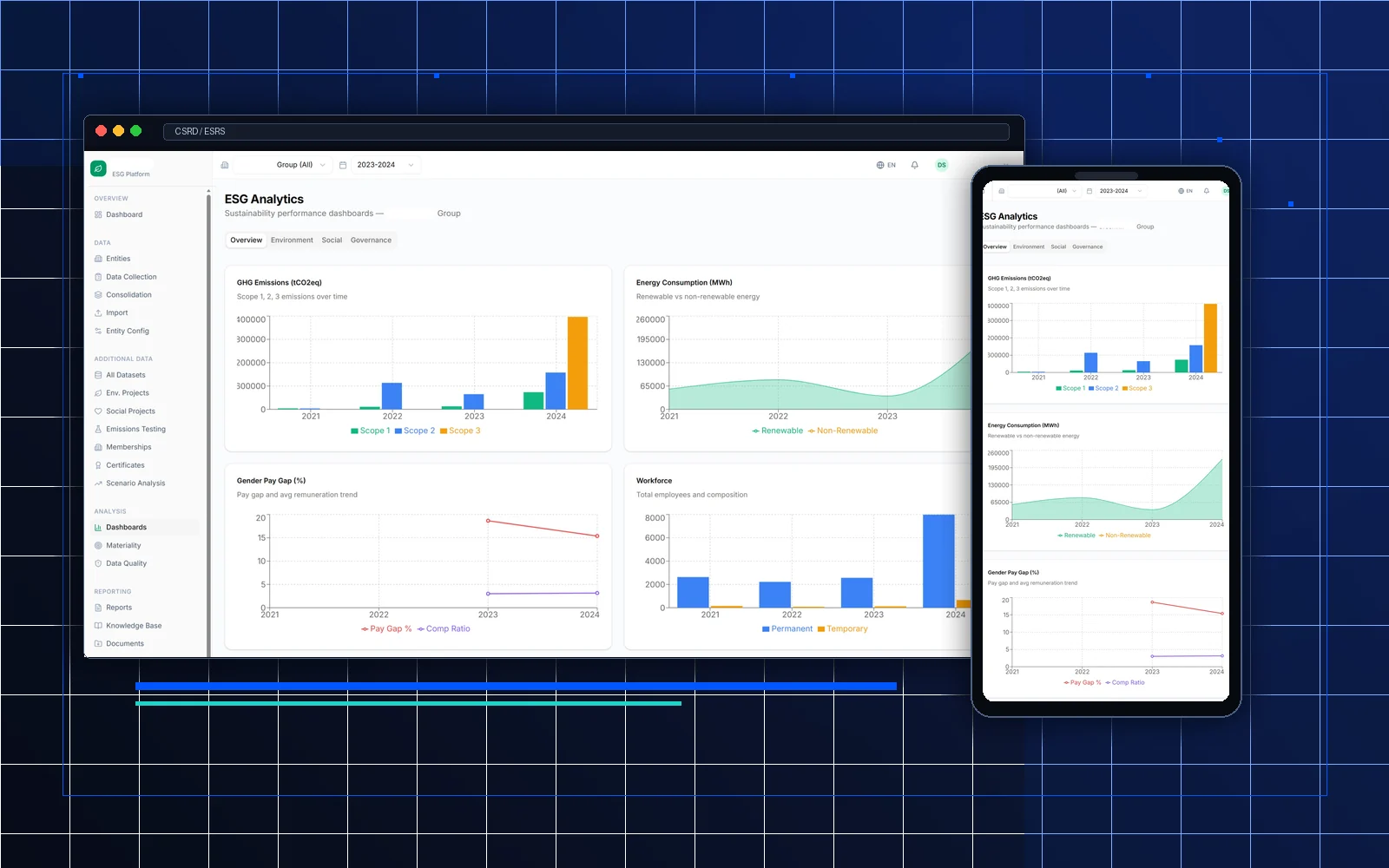 MKM Labs case study: CSRD / ESRS reporting platform