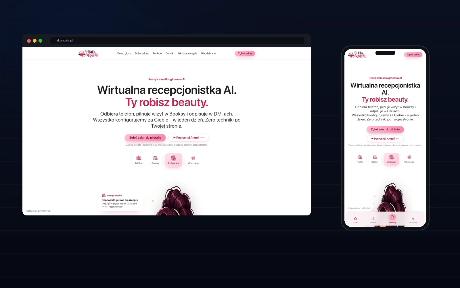 Realizacja MKM Labs: Halo Angela - wirtualna recepcjonistka AI