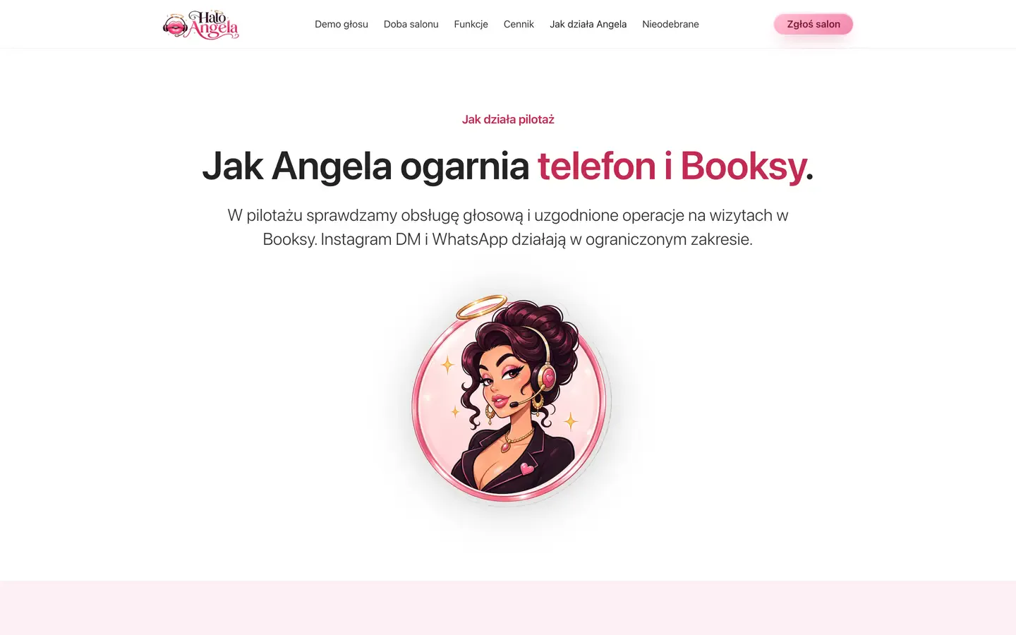 haloangela.pl - jak Angela ogarnia telefon i Booksy