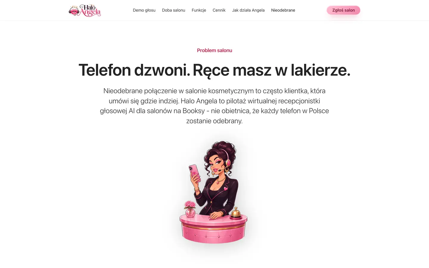 haloangela.pl - strona o nieodebranych połączeniach