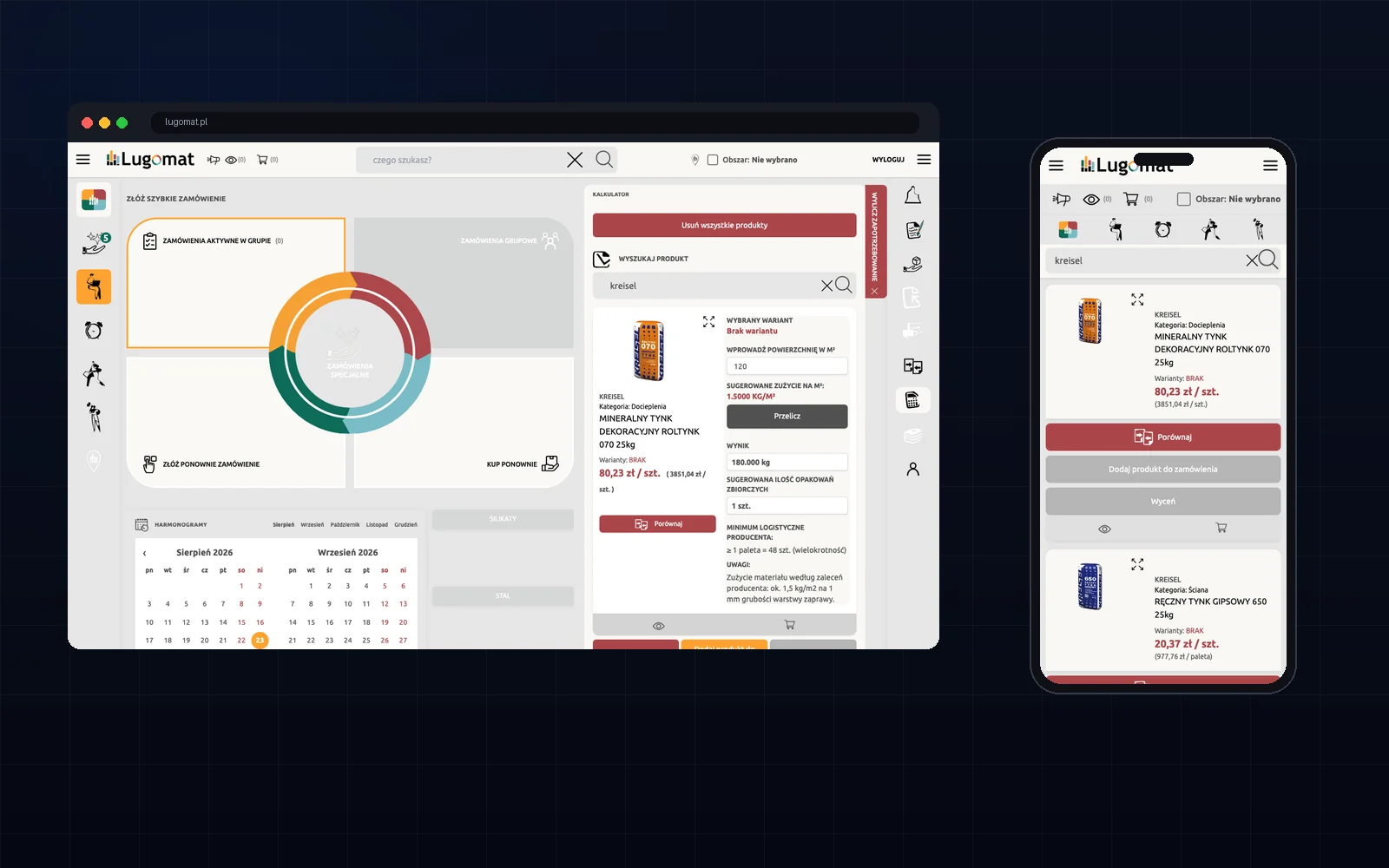 Realizacja MKM Labs: Lugomat - platforma B2B