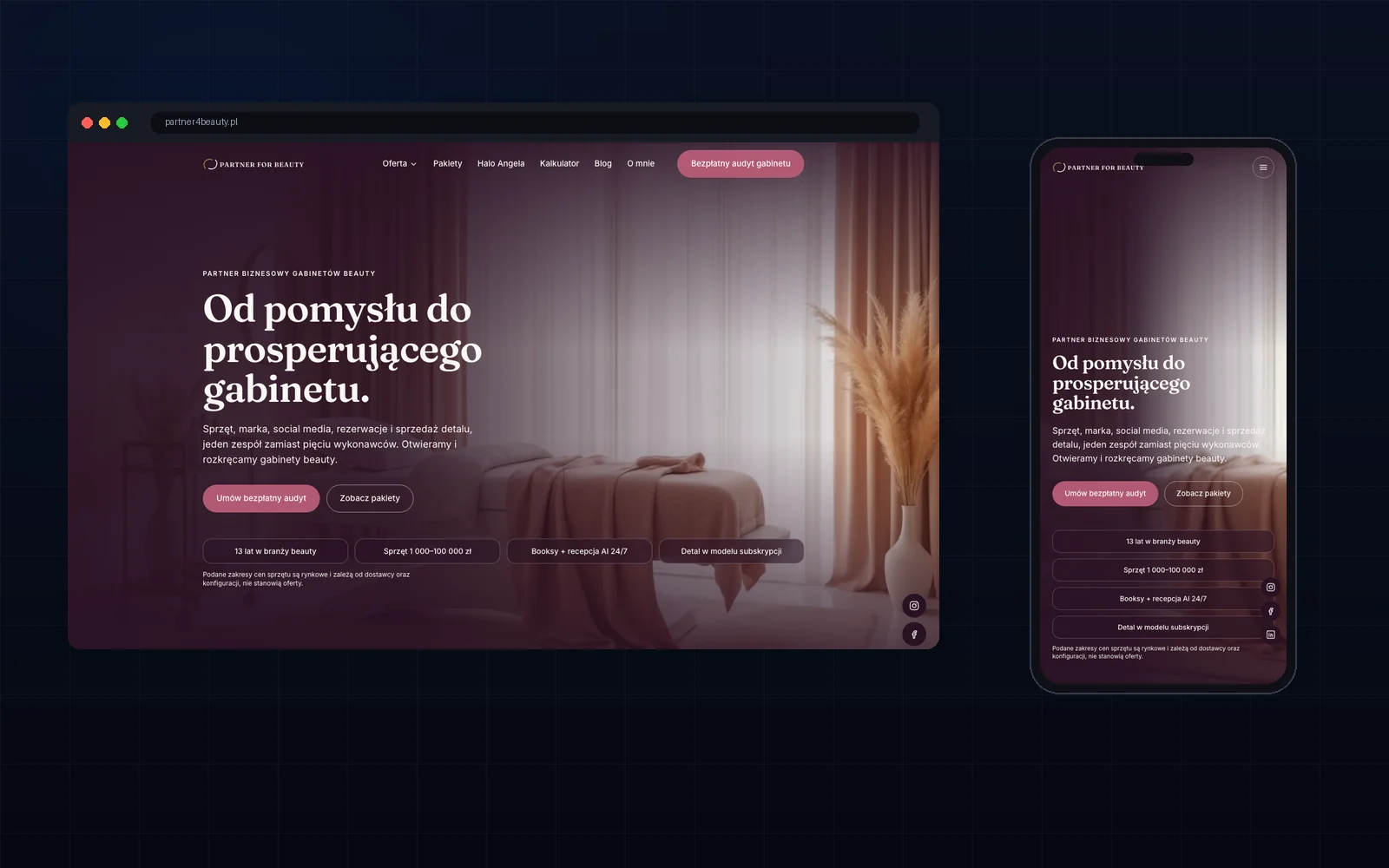 Realizacja MKM Labs: Partner for Beauty - gabinety beauty